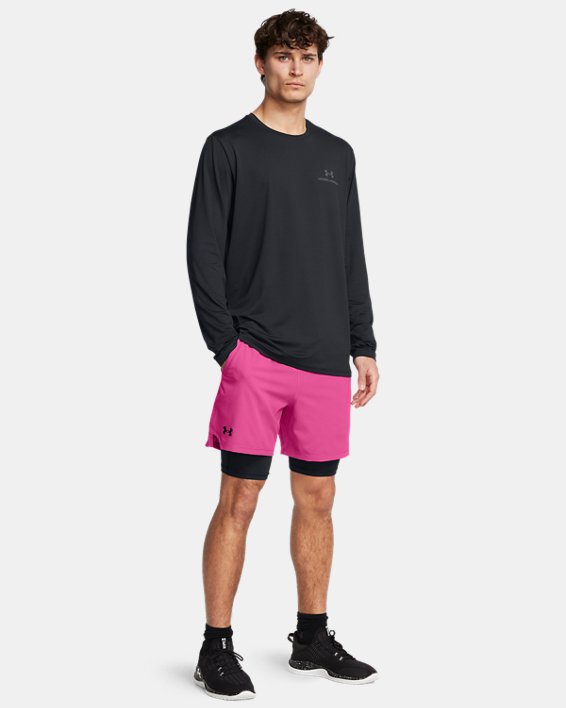Men's UA Vanish Woven 2-in-1 Shorts, Pink, pdpMainDesktop image number 2
